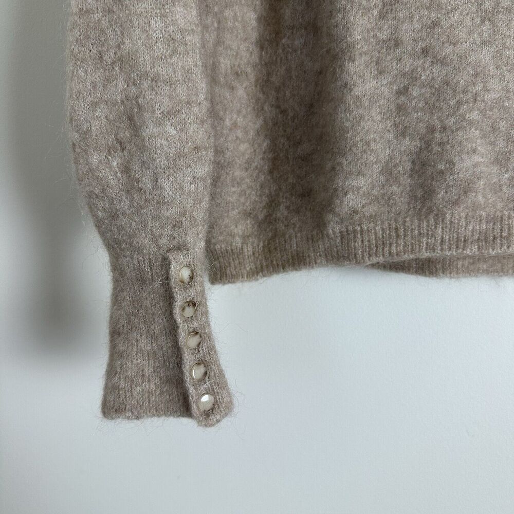 La Maille Sezane Paris Louise Sweater Womens Small Mohair Wool Buttons - Picture 4 of 7